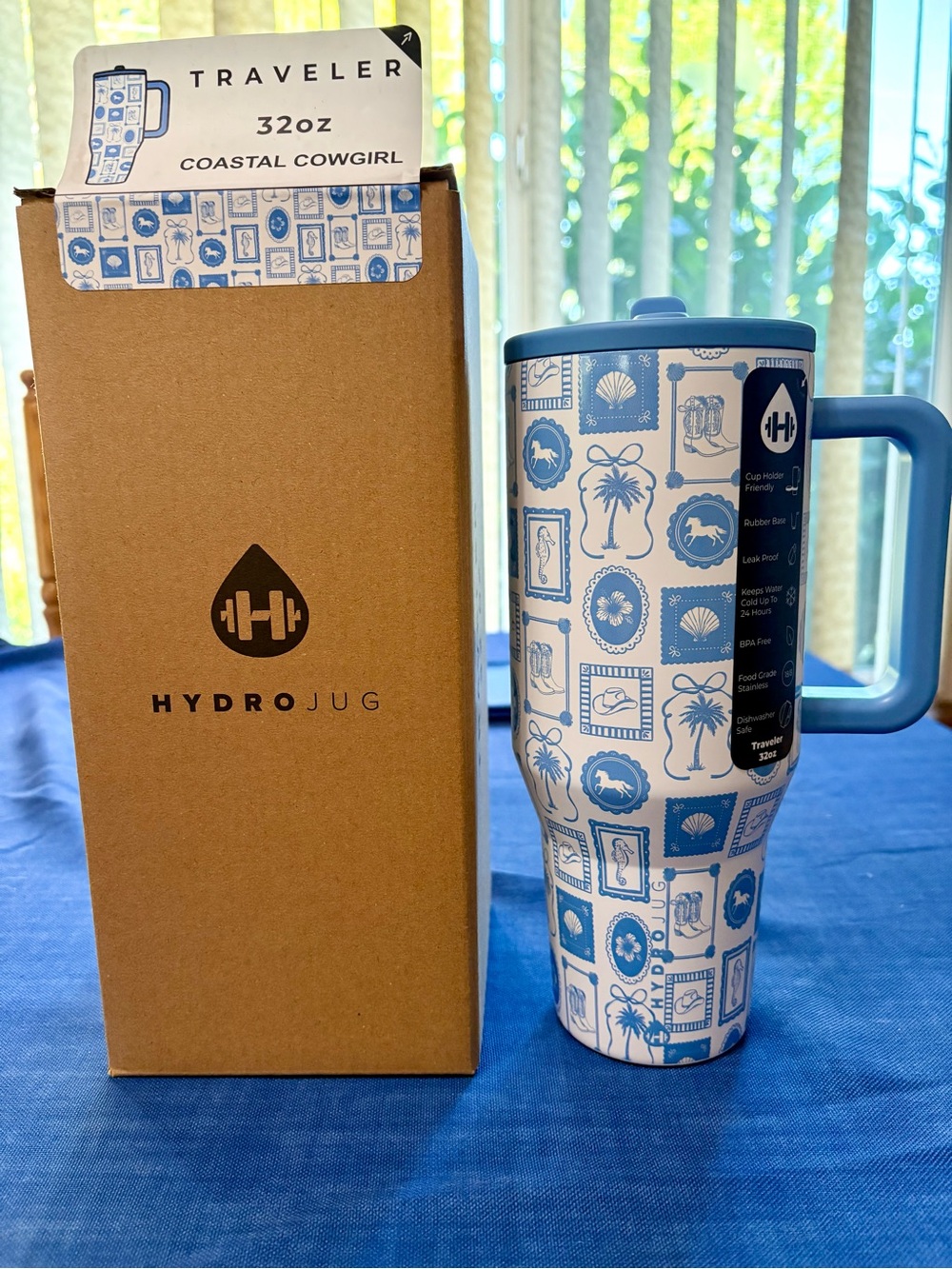 HydroJug Coastal Cowgirl 32oz Traveler Tumbler